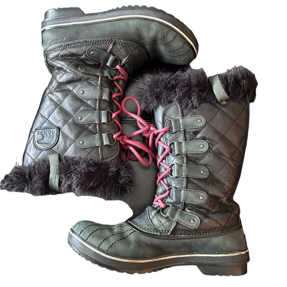 Sorel Tofino II Black Lace Up Waterproof Slip Resistant Women's Boot Size 10 - Picture 5 of 10